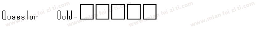 Quaestor Bold字体转换